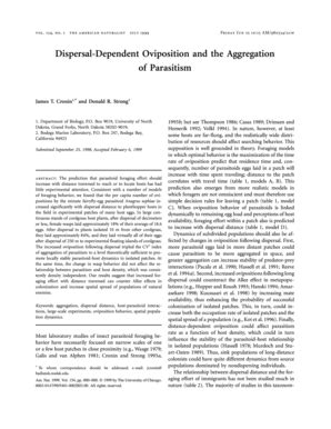 Fillable Online Jcronin Biology Lsu Dispersal Dependent Oviposition And