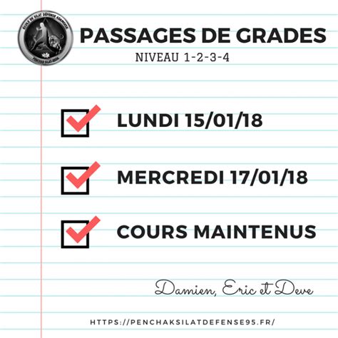 Passages De Grades Janvier Penchak Silat Self D Fense Val D Oise