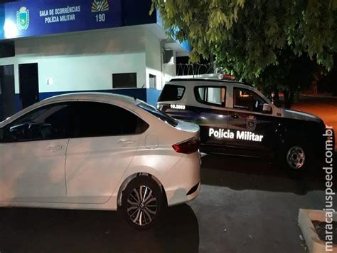 Pol Cia Militar De Maracaju Recupera Carro Roubado Na Capital E Cumpre