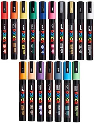 Posca PC 1M Paint Art Marker Pens Fabric Glass Metal Pen Full Range