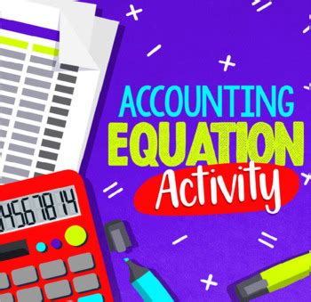 Accounting Equation | Accounting Activities by The Classroom Sparrow