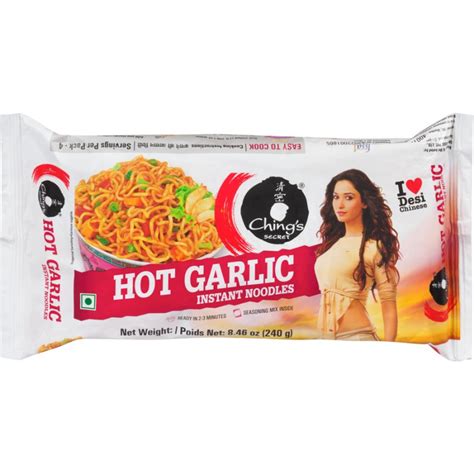 Ching S Secret Instant Noodles Hot Garlic 240 G
