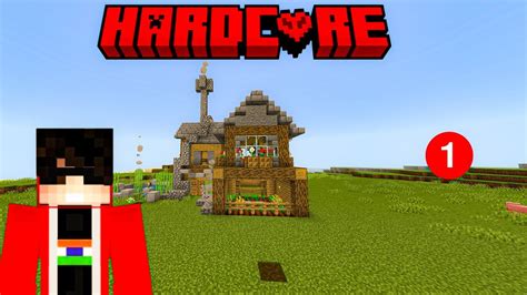 I M PLAYING MINECRAFT PE HARDCORE IN HINDI YouTube