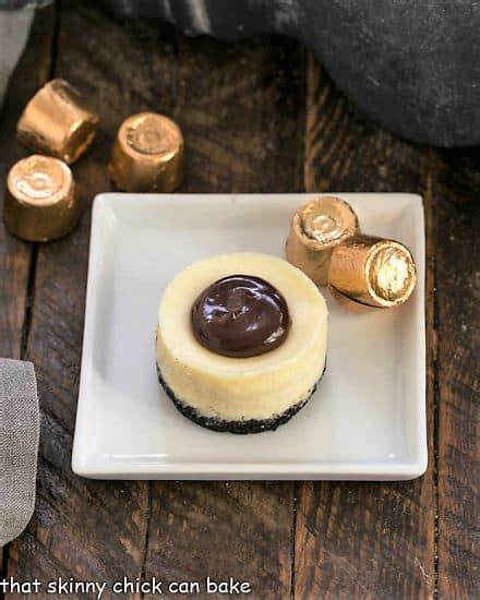 Mini Rolo Cheesecakes With Pretzel Crusts That Skinny Chick Can Bake