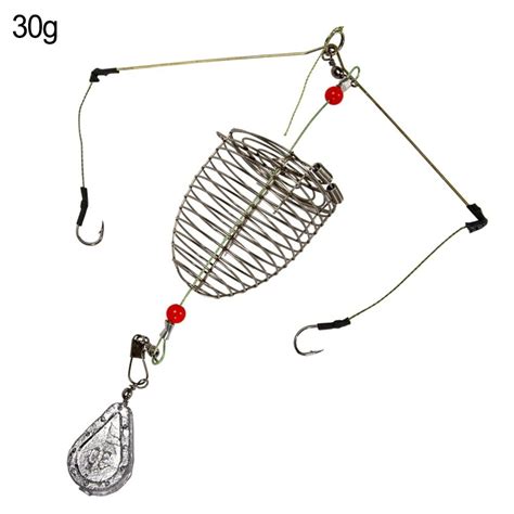 Yllsf Bait Carp Fishing Feeder Fishing Baits Cage Hook Rig Set Sinking