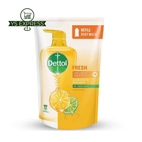 Dettol Bodywash Refill Pouch G Fresh Yuzu Citrus Lazada