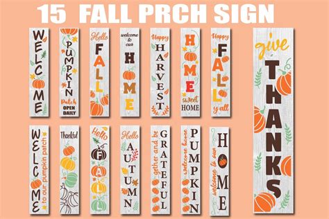 Fall Porch Sign Svg Bundle Thanksgiving Graphic By Dadan Pm Creative