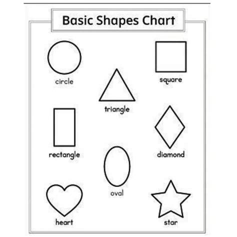 basic shapes coloring pages  kids preschoolers toddlers