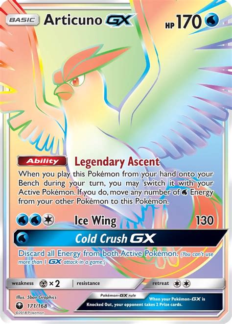 Articuno Gx Secret Sm Celestial Storm Pokemon