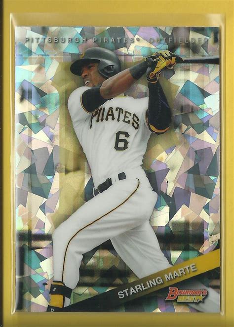 Starling Marte 2015 Bowman S Best ATOMIC Refractors Card 26 Pirates