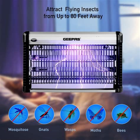 Geepas Powerful Fly Zapper Professional Electric Indoor Insect