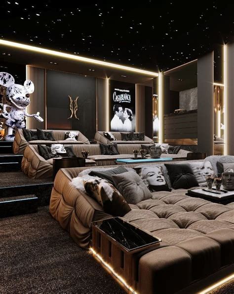 Contemporary Design Ideas To Enhance Your Luxury Home II | Home theater room design, Home cinema ...