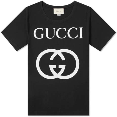 Gucci Fake Logo T Shirt Black Mrsorted