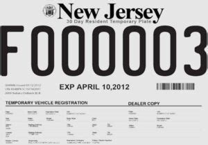 C Mo Sacar Placas Temporales En New Jersey