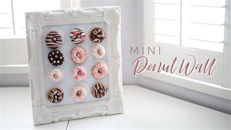 Diy Dollar Store Mini Donut Wall Decorate Your Own Donuts Youtube