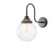 Laguna Clear Globe Swan Neck Wall Light Cm Ip Mullan Lighting