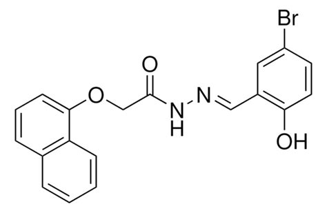 N 5 BROMO 2 HYDROXYBENZYLIDENE 2 1 NAPHTHYLOXY ACETOHYDRAZIDE