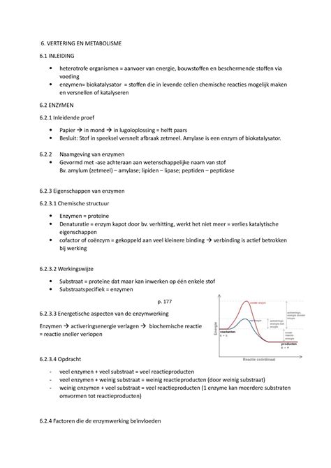 Vertering En Metabolisme Vertering En Metabolisme Inleiding