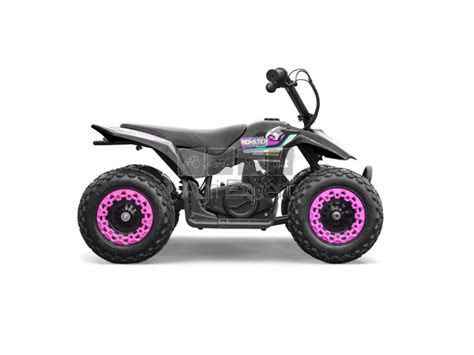 Pocket Quad Enfant Lectrique W Monster Noire Et Rose Suspensions