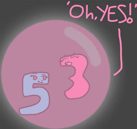 Numberjack 5 And 3 In A Pink Bubble Together By Ilikedeviantart111 On