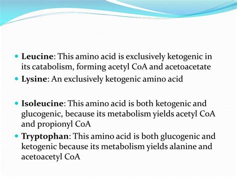 PPT GLUCOGENIC KETOGENIC AMINO ACIDS PowerPoint Presentation ID