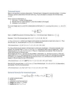 Probs And Stats Summary Notes Lesson To Fundamentals Of