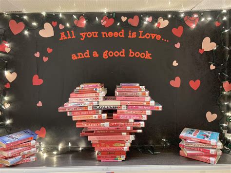 Library Valentines Display Library Book Displays School Library