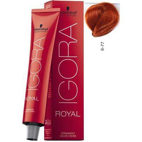 Schwarzkopf Igora Royal Coloração 8 77 Louro Claro Cobre Extra 60ml