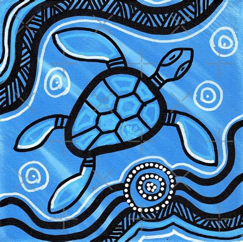 Aboriginal Art Turtle Posters By Hogartharts Redbubble