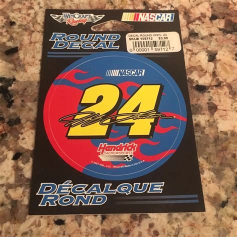 Jeff Gordon 2005 Yellow No 24 With Flames NASCAR Nextel Cup 3 Round