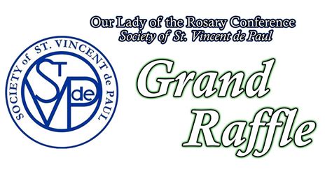 St Vincent De Paul Grand Raffle Youtube