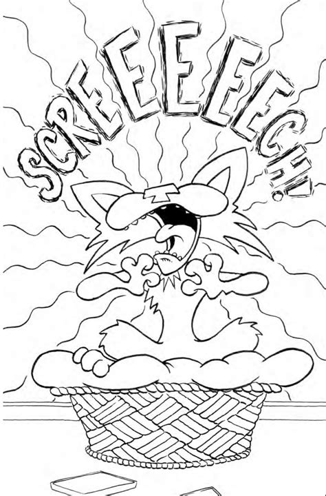 Bad Kitty Coloring Pages