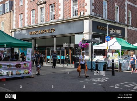 Winchester Hampshire Uk The Front Of Marks And Spencer Shop In