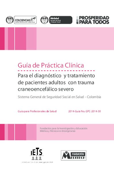 Pdf Guia De Práctica Clínica Para El Diagnóstico Y Tratamiento Del