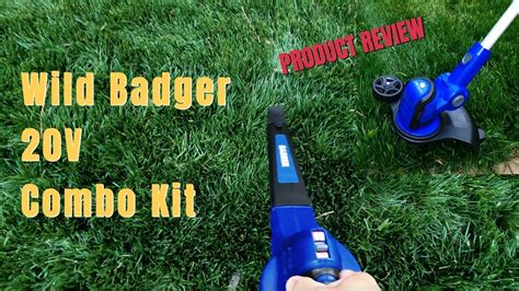 Review Wild Badger Power 20V Trimmer Edger Leaf Blower Combo Kit