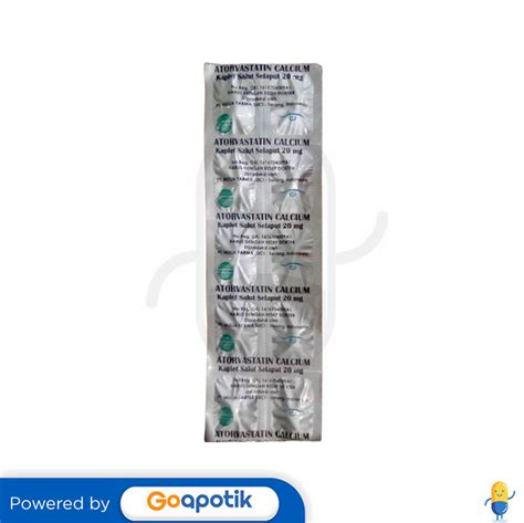 Atorvastatin Calcium Trihydrate Mulia 20 Mg Strip 10 Kaplet Kegunaan