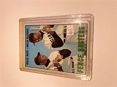 Sold Price 1967 TOPPS WILLIE MAYS McCOVEY Fence Busters BASEBALL