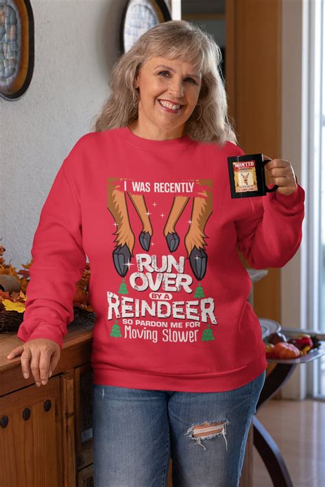 Grandma Got Run Over by A Reindeer Sweatshirt, Funny Christmas