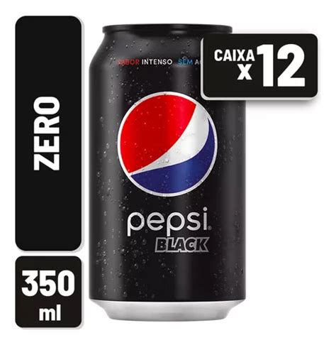 Refrigerante Pepsi Black Lata 350ml Caixa C 12 Un Parcelamento Sem Juros