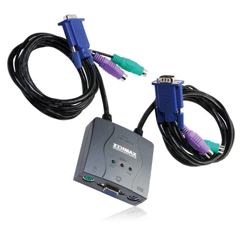 Edimax Kvm Swtiches Mini Ports Ps Mini Kvm With Cables And