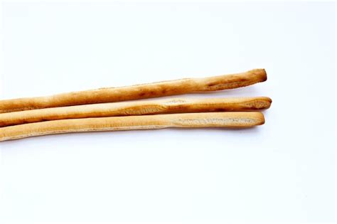 Premium Photo Bread Sticks On White Background