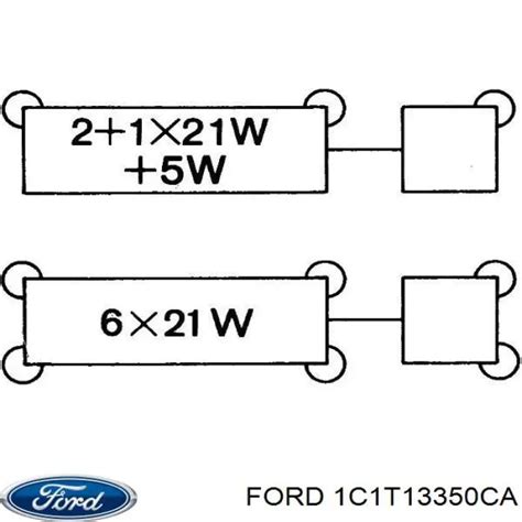 1C1T 13350 CA Ford relé piloto intermitente