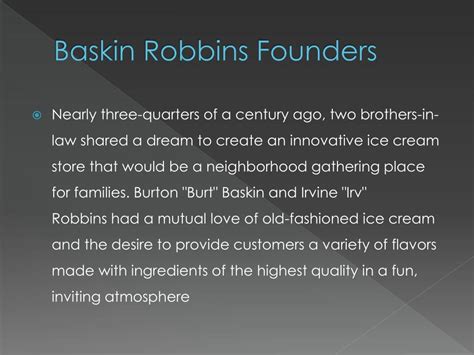 Ppt Baskin Robbins Powerpoint Presentation Free Download Id2534762