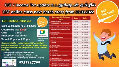 Gst Online Class Learn Gst Step By Step Gst Practitioner Youtube