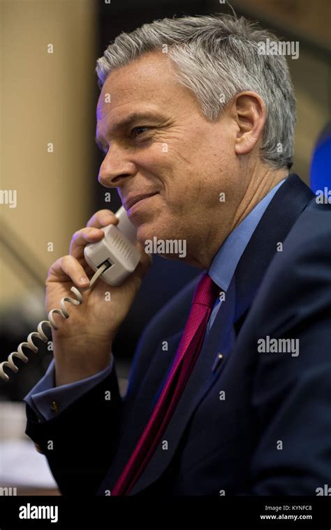 U.S. Ambassador to Russia Jon Huntsman Jr. is seen during an interview ...