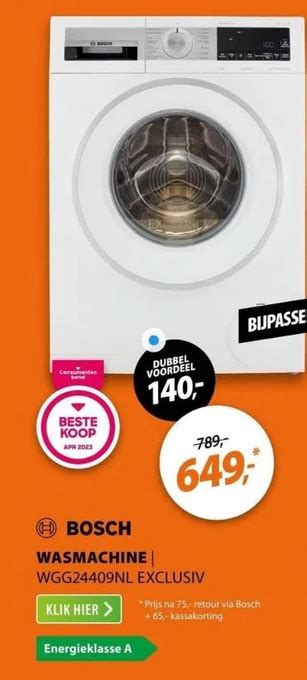 Bosch Wasmachine Aanbieding Bij Expert