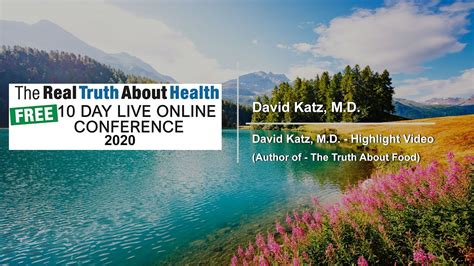 David Katz M D Highlight Video Author Of The Truth About Food