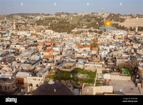 Aerial view of old City, Jerusalem, Israel Stock Photo - Alamy