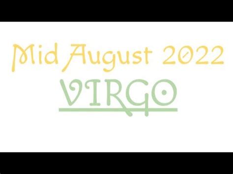 VIRGO MID AUGUST 2022 READING TREMENDOUS ABUNDANCE FROM THIS