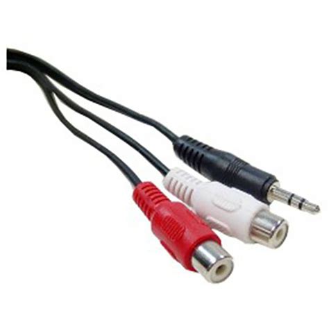 Cable Audio Stereo Minijack 3 5 M A 2xRCA H 1 8m Cablematic